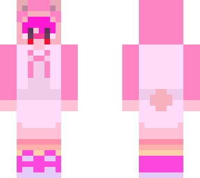 pink bear hoodie