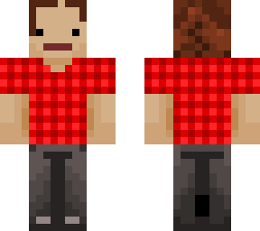 red checkard shirt dude