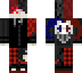 red style emo boy