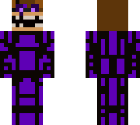 afton wearing freddy head