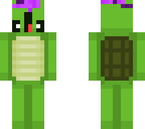 derpy turtleo with broken nether portal on his head