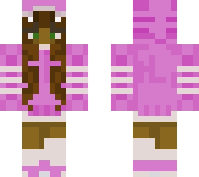 pink hoodie girl