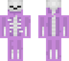 purple slime with skeleton
