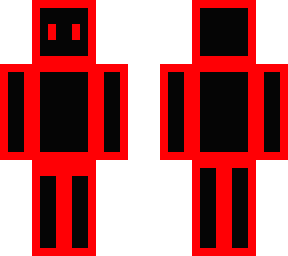 red and black
