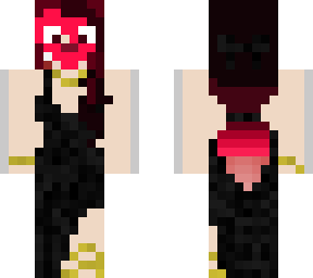 vestido broma heart shaped mask