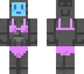 a robot in a bikini