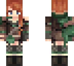 female elf - green robe
