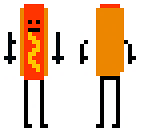hotdog stickman