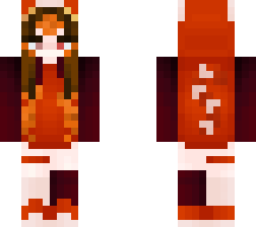 Minecraft Rascal Girl Racoon Girl | Minecraft Skin