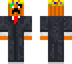 pumpkin in suit