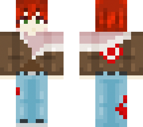 baggy jeans fleece hoodie redhead