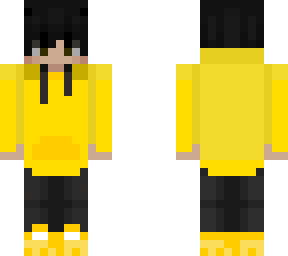 cool teen yellow hoodie