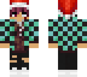 demon king tanjiro kamado christmas santa hat