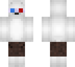 white bear with glasses