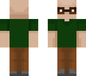 bald man with glasses