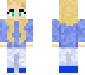 blue campus girl