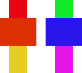 cool rainbow skin