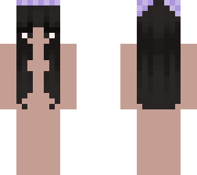 dark hair brown base with purple bandana