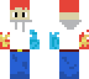 fire and water boy (white)