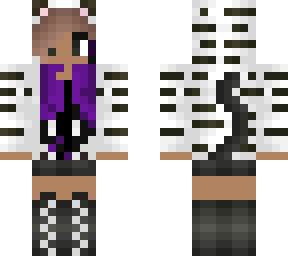 og white tiger brown girl
