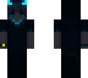 blue black horned boy