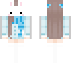 cute bunny mask-blue
