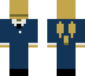 yellow dragon in a blue suit w/ wings