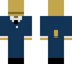 yellow drake in a blue suit w/o wings