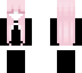 black pink uniform girl
