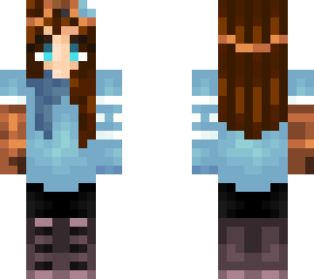 blue sweater shy