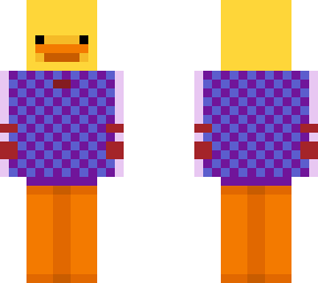 checkered sweater duck