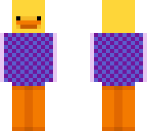 checkered sweater duck