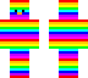 simple rainbow duck