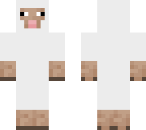 white sheep (sheered under layer)