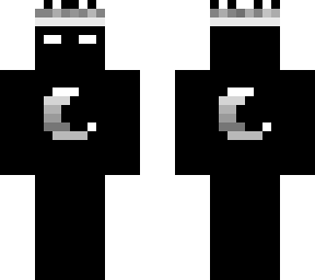 black skin w/ moon and crown