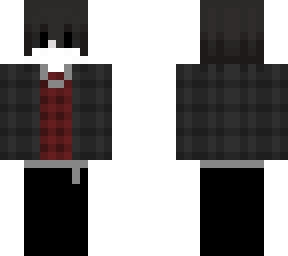 gray check boy