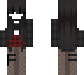 gray check girl