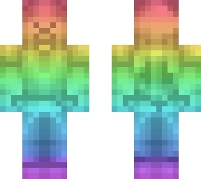 pastel rainbow steve