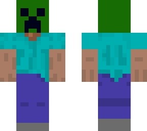 simplified creeper steve
