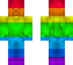 split rainbow steve