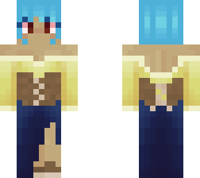 1 year anniversary: blue hair medieval girl redesign