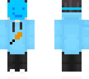 blue hoodie