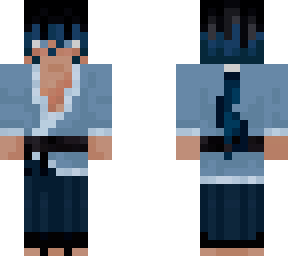 blue kimono