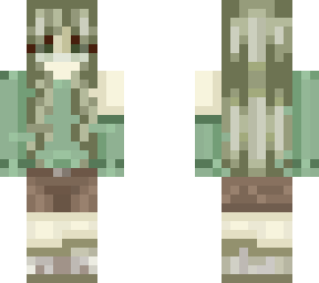 green/kinda zombie stylish girl skin