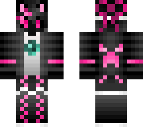 huy enderyt cat girl short hair dark eyes (pink)