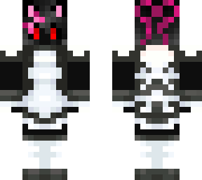 huy enderyt cat girl short hair exe cursed eyes (maid br) (pink)