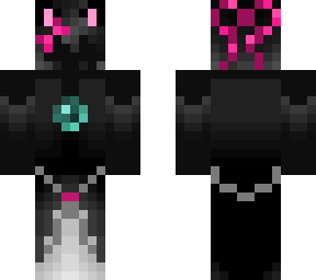 huy enderyt cat girl short hair without eyes (dark pink ender princess)
