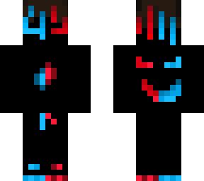 red / blue guy with dreads