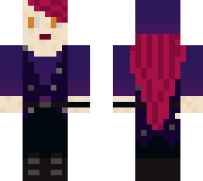 starry vest with long hair and beanie