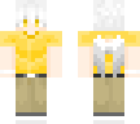 white/yellow bird